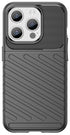 Mobizang Thunder Protective Flexible Back Cover for Apple iPhone 15 Pro Max | Slim Anti Slip Rugged TPU Shockproof Full Body Bumper Case (Black)