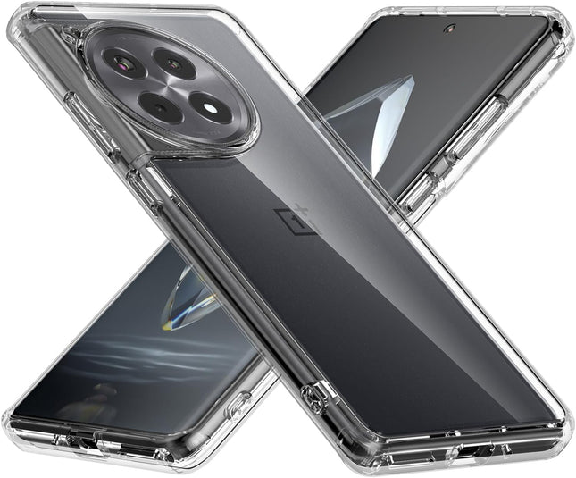 Mobizang Shield Clear Acrylic Back Shock Proof Case Cover for OnePlus 12 (Transparent)