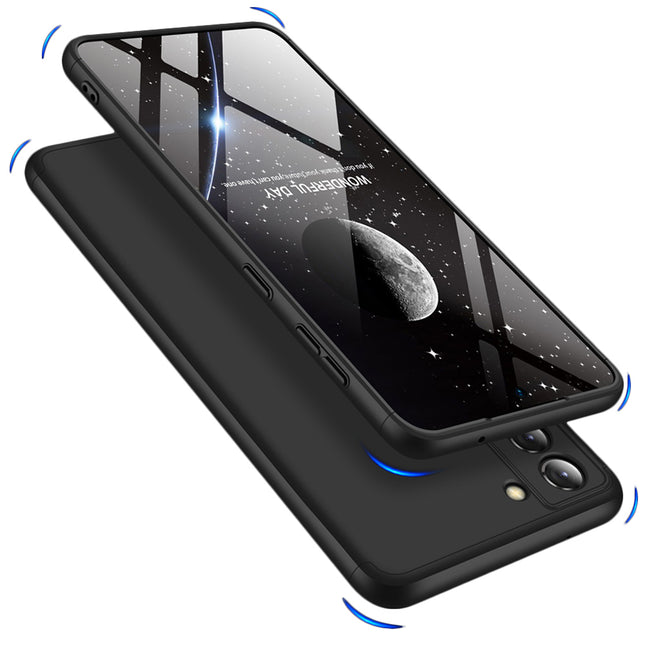 Double Dip Full 360 Protection Back Case Cover for Samsung Galaxy S21 FE (Black)