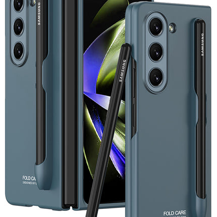 Mobizang Ultra Thin Back Case for Samsung Galaxy Z Fold 5 | [Inbuilt S Pen Holder] Full Body Protection Hard Back Cover (Green)