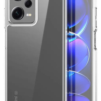 Mobizang Shield Clear Acrylic Back Shock Proof Case Cover for Redmi Note 12 Pro (Transparent)