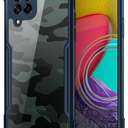 Beetle Camouflage for Samsung Galaxy M33 (5G) Back Case, Shockproof Slim Cover (Blue)