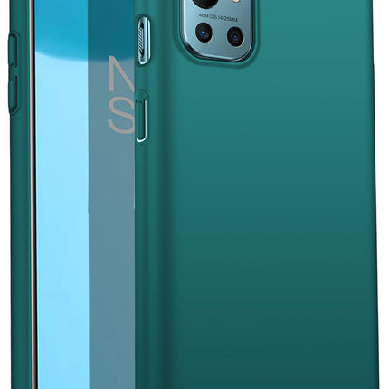 Silk Smooth Finish [Full Coverage] All Sides Protection Slim Back Cover For OnePlus 9R / One Plus 9R (Green)
