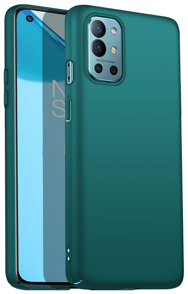 Silk Smooth Finish [Full Coverage] All Sides Protection Slim Back Cover For OnePlus 9R / One Plus 9R (Green)