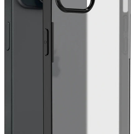 Mobizang Shield Frosted Acrylic Back Shock Proof Case Cover for Apple iPhone 15 Plus (Black)