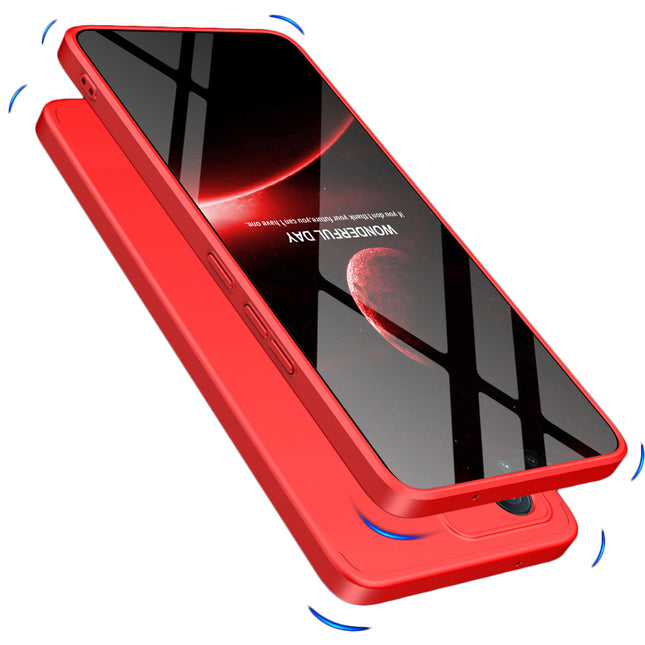 Double Dip Full 360 Protection Back Case Cover for Vivo V23 (5G) (Red)
