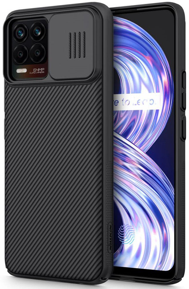 Nillkin Realme 8 Pro / Realme 8 (4G) Case, CamShield Series Case with Slide Camera Cover Slim Protective Case (Black)