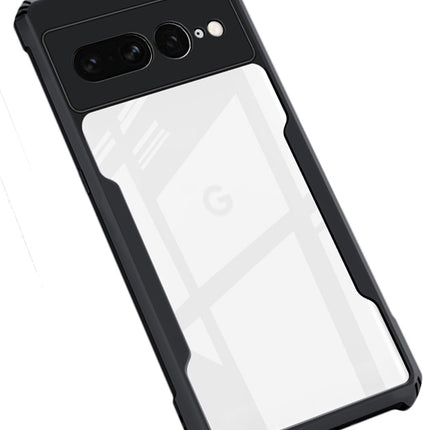 Mobizang Beetle for Google Pixel 7 Pro Back Case | [Military Grade Protection] Shock Proof Slim Hybrid Bumper Cover (Black)