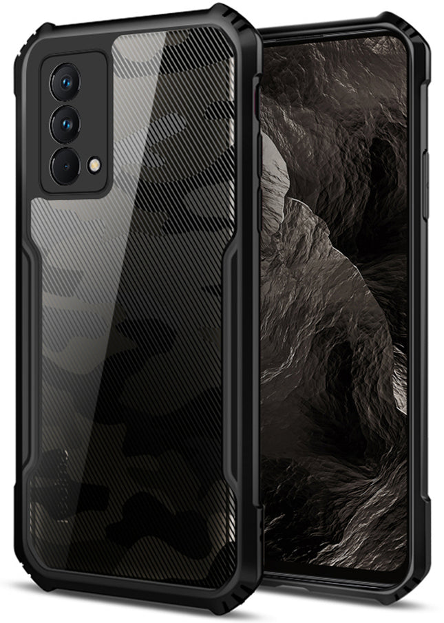 Beetle Camouflage for Realme GT Master Back Case, [Military Grade Protection] Shock Proof Slim Hybrid Bumper Cover (Black)