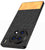 Mobizang Soft Fabric & Leather Hybrid for Vivo X90 PRO (5G) Back Cover | Shockproof Hybrid Slim Hard Anti Slip Back Case (Black, Brown)