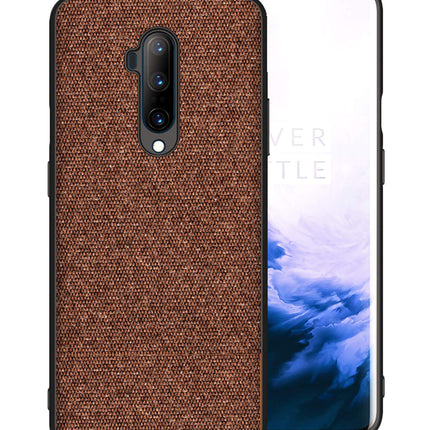 Soft Full Fabric Protective Shockproof Back Case Cover for OnePlus 7T Pro / One Plus 7T Pro (Full Brown)