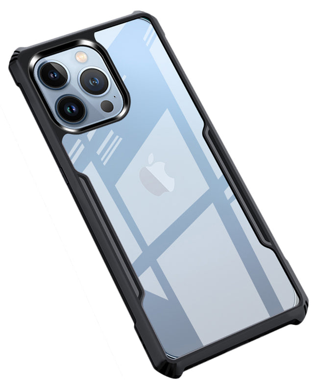 Beetle for Apple iPhone 13 Pro Max Back Case, [Military Grade Protection] Shock Proof Slim Hybrid Bumper Cover (Black)