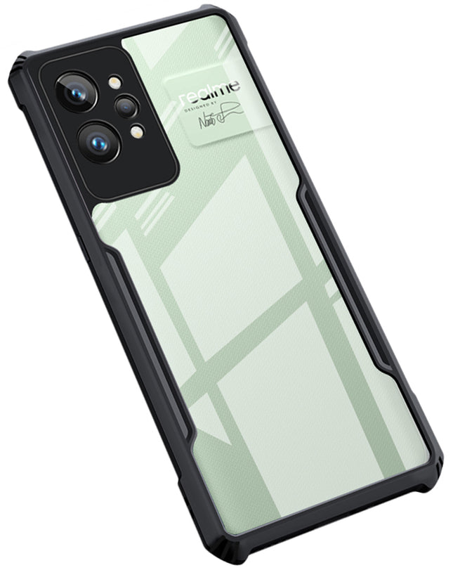 Beetle for Realme GT 2 PRO Back Case, [Military Grade] Shockproof Slim Hybrid Cover (Black)