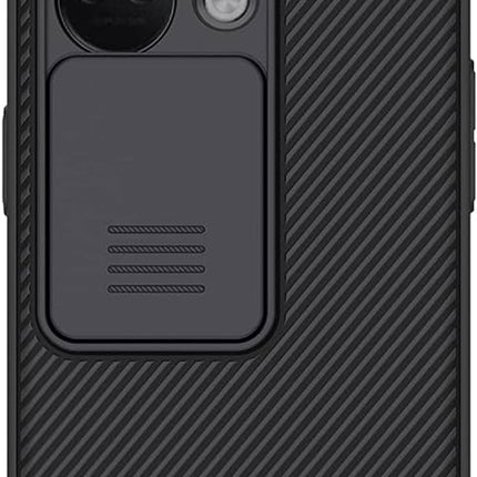 Mobizang Camshield Back Cover for OnePlus Nord 3 | Inbuilt Slider Shockproof Lens Protection Case (Black)