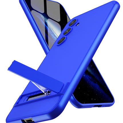 Mobizang Double Dip Full 360 Protection Back Case Cover With Stand for Samsung Galaxy S23 FE (Blue)
