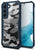 Beetle Camouflage for Samsung Galaxy S22 Back Case, [Military Grade] Shockproof Slim Hybrid Cover (Blue)