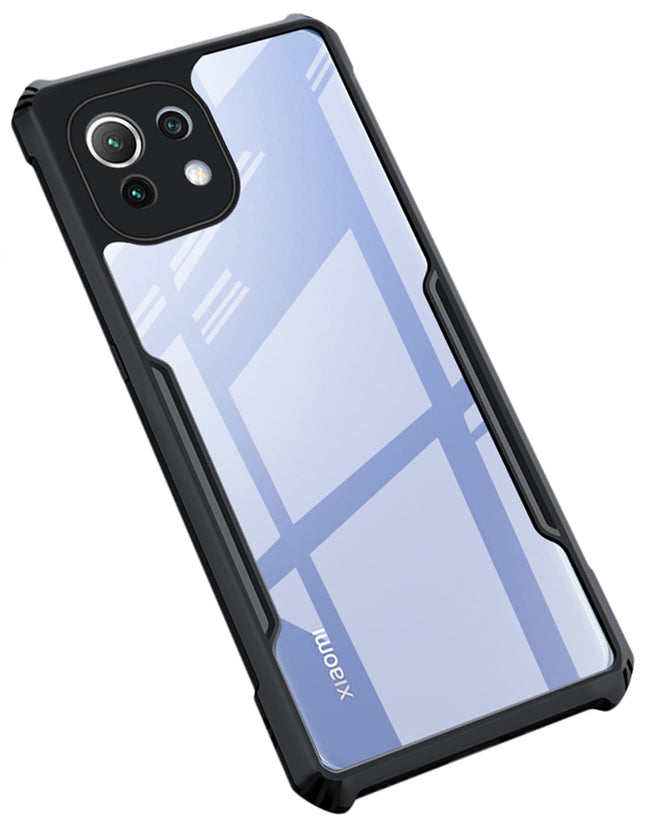 Beetle for Mi 11 Lite Back Case, [Military Grade Protection] Shock Proof Slim Hybrid Bumper Cover (Black)