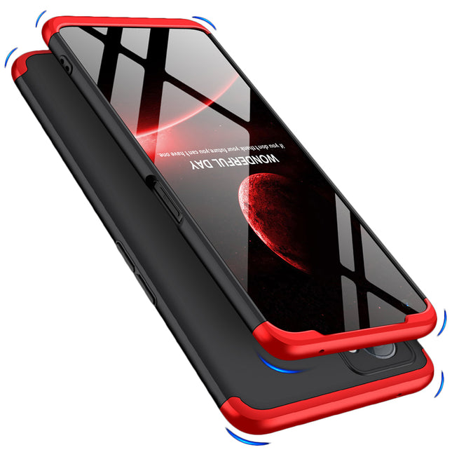 Double Dip Full 360 Protection Back Case Cover for Realme 9i (Red , Black)