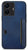 Mobizang Razor Wallet Back Case for IQOO Z6 PRO / Vivo T1 PRO (5G) | Slim PU Leather & Fabric Cover with Inbuilt Card Pocket  (Blue)