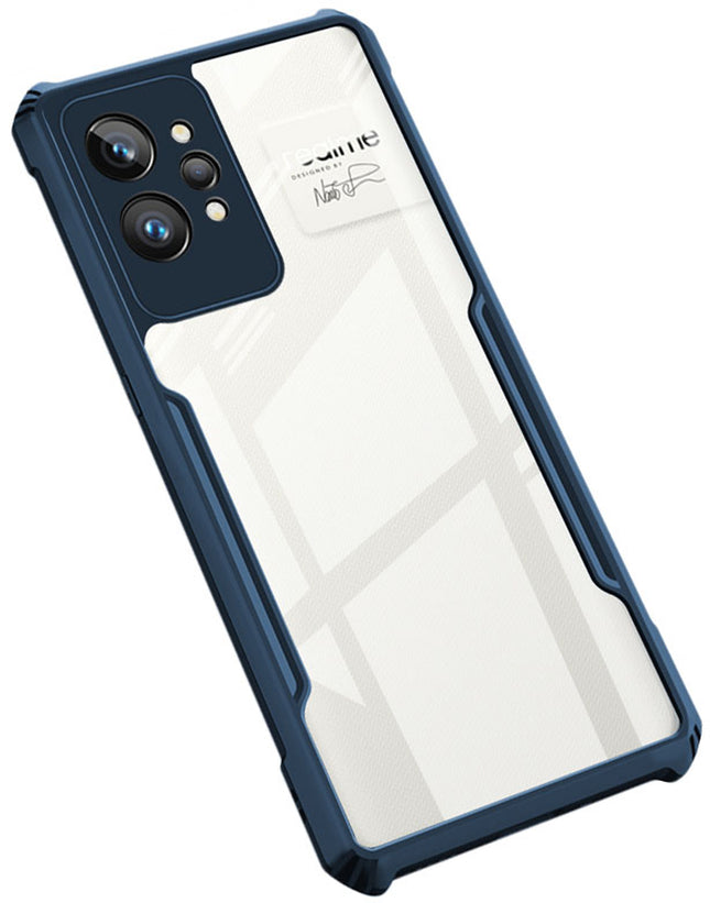 Beetle for Realme GT 2 PRO Back Case, [Military Grade] Shockproof Slim Hybrid Cover (Blue)