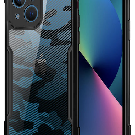 Beetle Camouflage for Apple iPhone 13 Back Case, [Military Grade Protection] Shock Proof Slim Hybrid Bumper Cover (Black)