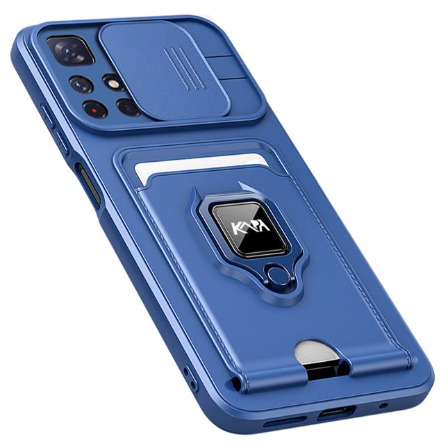 Mobizang Bisen Back Cover for Xiaomi 11i HyperCharge,Shockproof Slim Bumper Back Case (Blue)