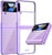 Mobizang Phantom Ultra Thin Back Case for Samsung Galaxy Z Flip 3, Full Body Protection Back Cover, Purple