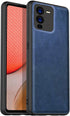 Mobizang Tux Back Case for Vivo V25 Pro ,Slim Leather Case with Shockproof Back Cover (Blue)