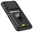 Mobizang Bisen Back Cover for Samsung Galaxy S21 FE,Shockproof Slim Bumper Back Case (Black)