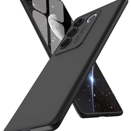 Mobizang Double Dip Full 360 Protection Back Case Cover for Vivo V27/ V27 Pro (5G) (Black)