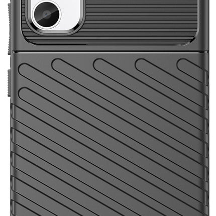 Mobizang Thunder Protective Flexible Back Cover for Samsung Galaxy A54 (5G) | Slim Anti Slip Rugged TPU Shockproof Full Body Bumper Case (Black)