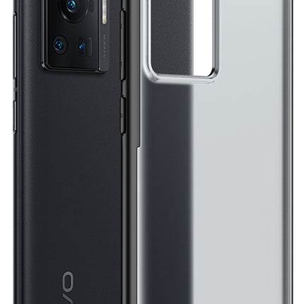 Shield Frosted Acrylic Back Shock Proof Case Cover for Vivo X70 PRO (Black)