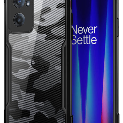 Beetle Camouflage for OnePlus Nord CE 2 Back Case, [Military Grade] Shockproof Slim Hybrid Cover (Black)