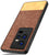 Mobizang Soft Fabric & Leather Hybrid for IQOO 11 Back Cover | Shockproof Hybrid Slim Hard Anti Slip Back Case (Brown)