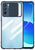 Slider Back Cover for Oppo Reno 6 Pro (5G) , [Military Grade Protection] Shockproof Slim Clear Camera Shield Bumper Back Case (Blue)