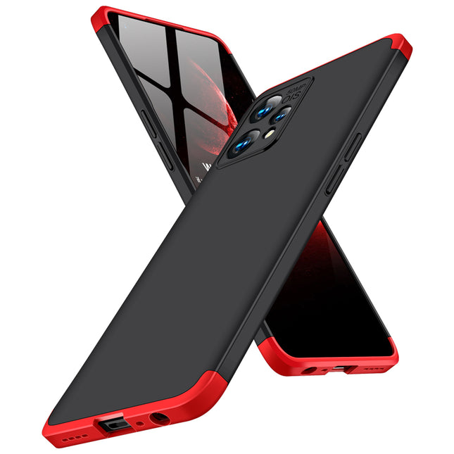 Double Dip Full 360 Protection Back Case Cover for Realme 9 PRO PLUS (Red , Black)