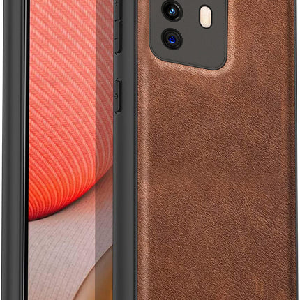 Tux Back Case for Xiaomi 12 PRO (5G) , Slim Leather Case with Shockproof Back Cover (Brown)