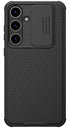 Mobizang Camshield Back Cover for Samsung Galaxy S24 PLUS | Inbuilt Slider Shockproof Lens Protection Case (Black)