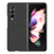Soft Full Fabric Protective Back Case Cover for Samsung Galaxy Z Fold 3 (Black)