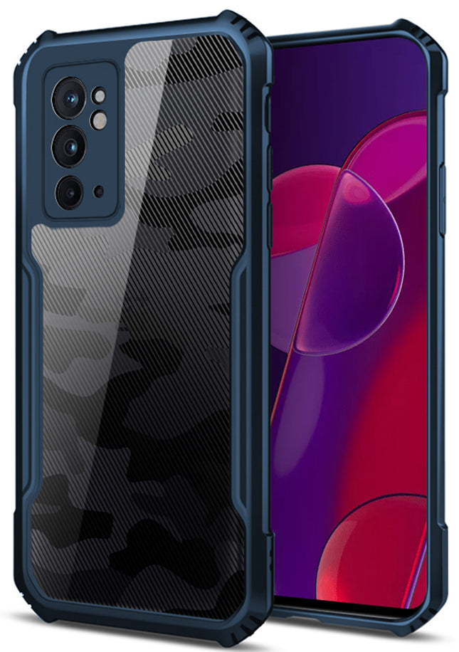 Beetle Camouflage for OnePlus 9RT / One Plus 9RT Back Case, [Military Grade Protection] Shock Proof Slim Hybrid Bumper Back Cover , Blue