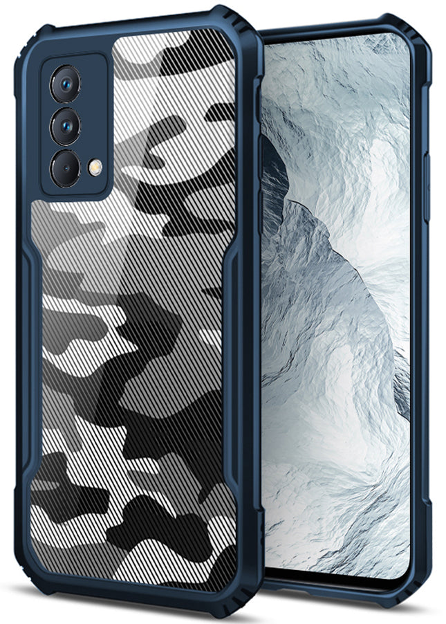 Beetle Camouflage for Realme GT Master Back Case, [Military Grade Protection] Shock Proof Slim Hybrid Bumper Cover (Blue)
