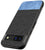 Mobizang Soft Fabric & Leather Hybrid Protective Back Cover for Google Pixel 8A | Shockproof Slim Hard Anti Slip Back Case (Black , Blue)