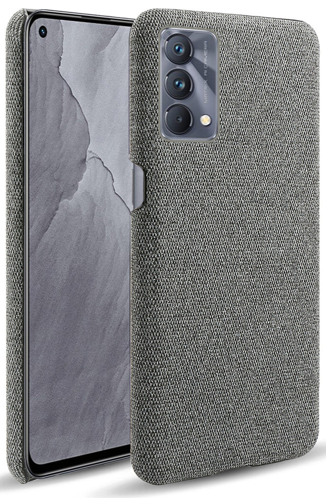 Woven Soft Fabric Case for Realme GT Master Back Cover, Shock Protection Slim Hard Anti Slip Back Cover (Grey)