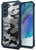 Beetle Camouflage for Samsung Galaxy S21 FE Back Case, [Military Grade] Shockproof Slim Hybrid Cover (Blue)