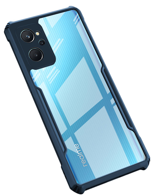 Beetle for Realme 9i Back Case, [Military Grade Protection] Shock Proof Slim Hybrid Bumper Cover (Blue)