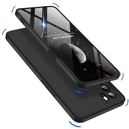 Double Dip Full 360 Protection Back Case Cover for Oppo Reno 6 Pro (5G) (Black)