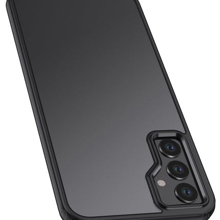 Mobizang Shield Frosted Acrylic Back Shock Proof Case Cover for Samsung Galaxy A25 (5G) (Black)