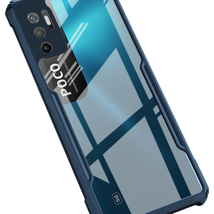 Beetle for Poco M3 Pro Back Case, [Military Grade Protection] Shock Proof Slim Hybrid Bumper Cover (Blue)