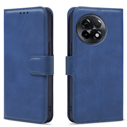 Mobizang Prime Slim Magnetic Flip Cover for OnePlus 11R | PU Leather Shockproof Folio Case with Card Holders RFID Blocking Kickstand (Blue)
