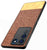 Mobizang Soft Fabric & Leather Hybrid for Vivo V27 (5G) Back Cover | Shockproof Hybrid Slim Hard Anti Slip Back Case (Brown)